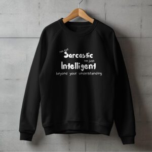 Sarcastic(sweatshirt)(black) Snidestyle